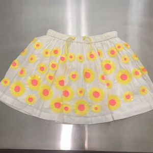 Mini Boden sequin flowers skirt